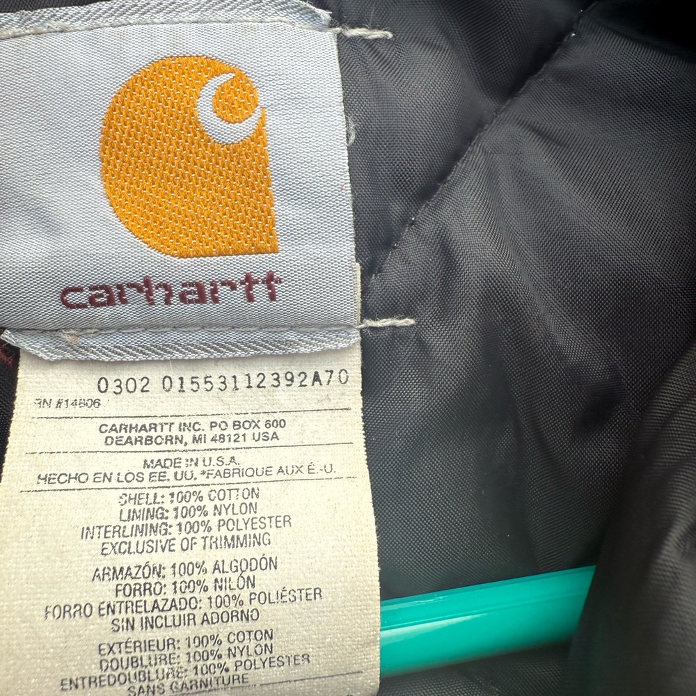 2002 Carhartt Brown chore Jacket (very sun faded) - Picture 6 of 6